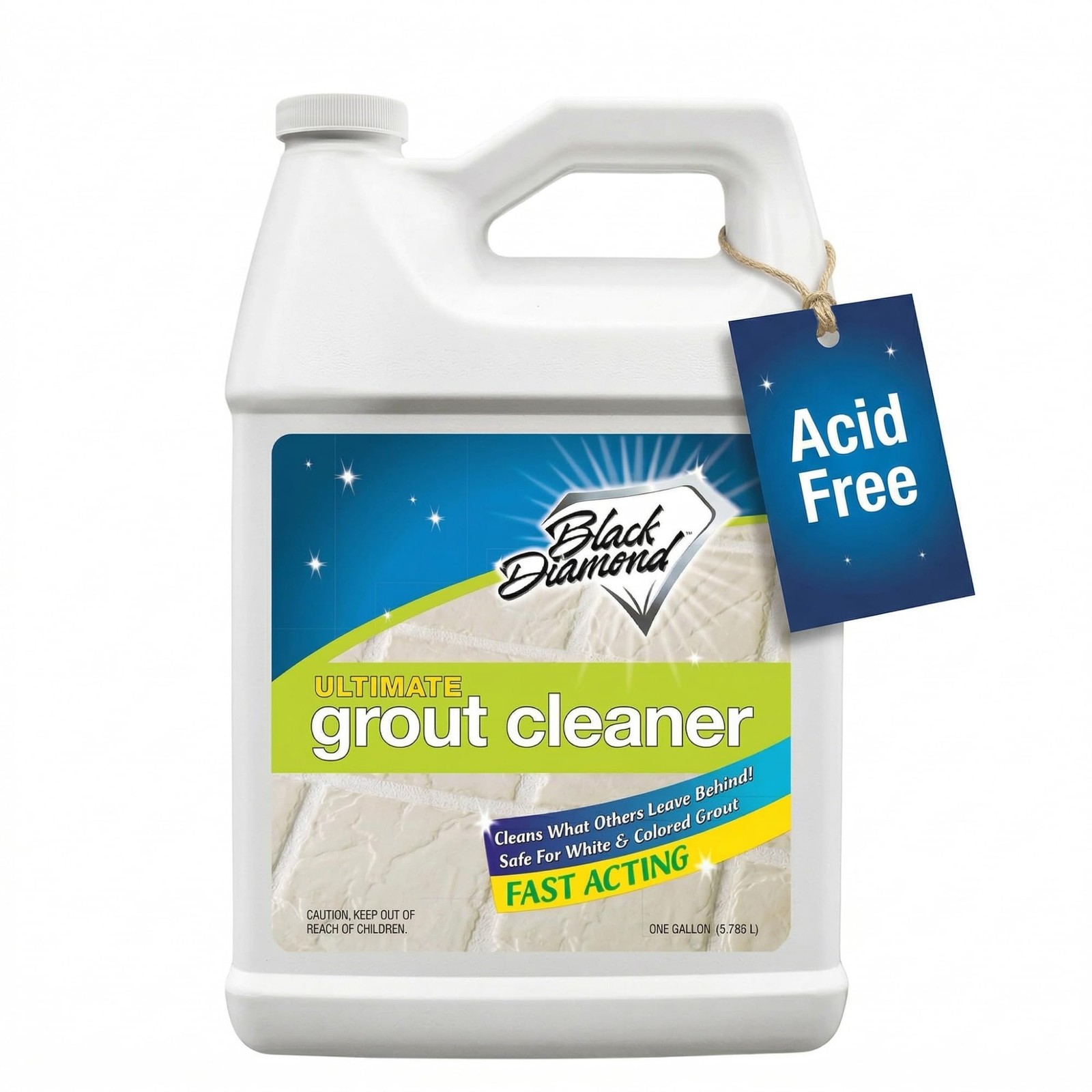 Grout Cleaner Black Acid-Free Deep Cleaner Stain Remover Safe 1-Gallon