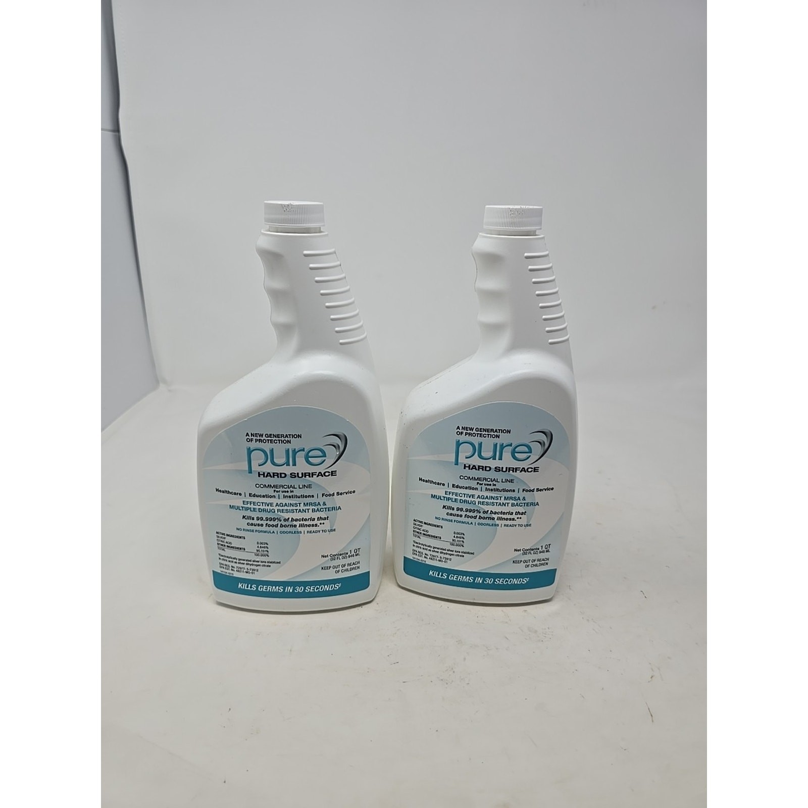 2- PURE Hard Surface Commercial line ,each 32 oz