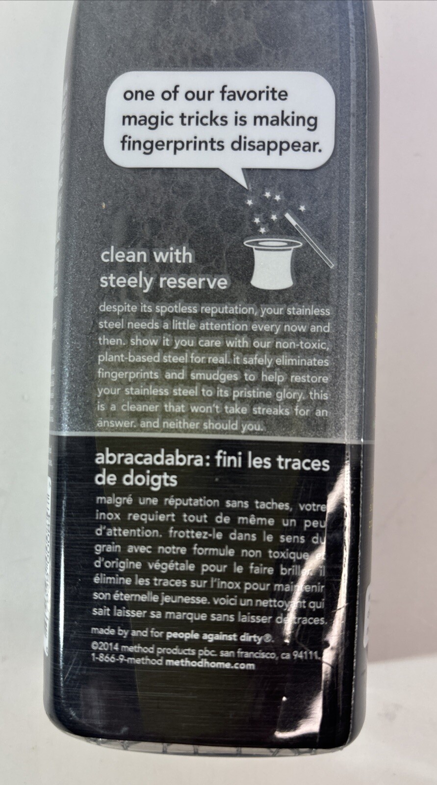 Method Steel For Real Clean Polish Apple Orchard Plant-based Non-toxic 12 fl oz