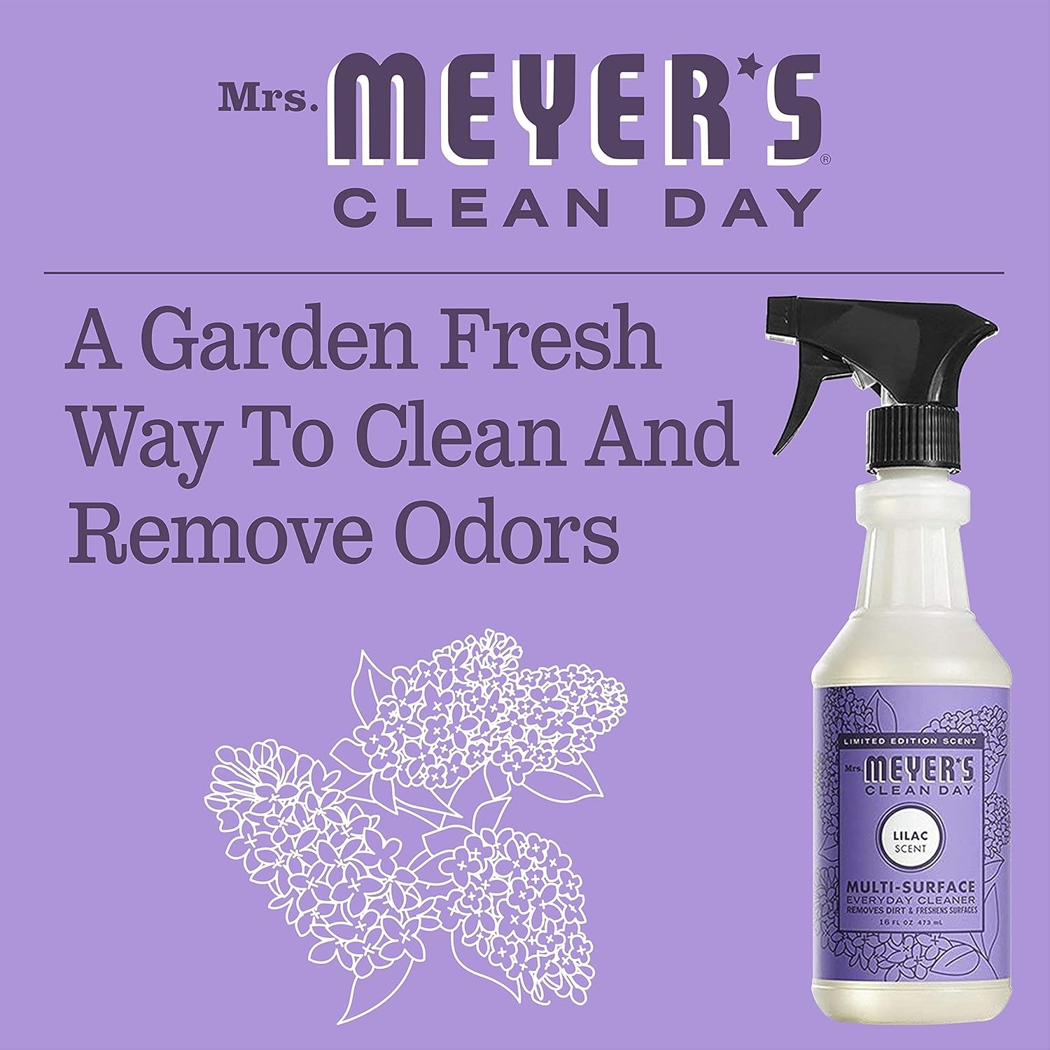 Charming Lilac Multi-Surface Everyday Cleaner – Perfect for a Fresh Home, 6 Pack