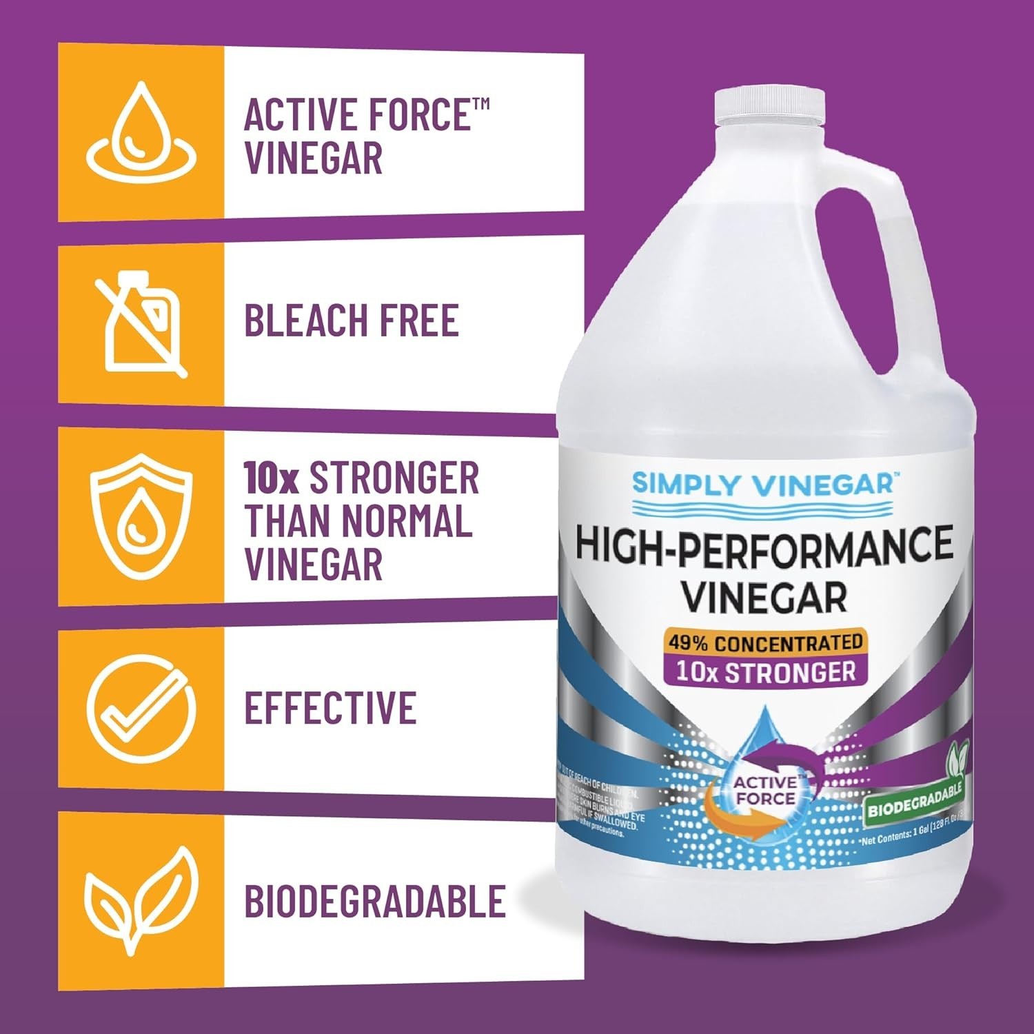High-Performance Concentrated Vinegar Cleaner – 256 oz