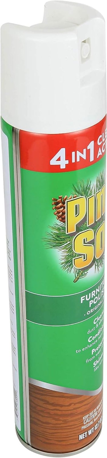 Restore and Protect Wood: 4-in-1 Polish Spray with Pine Scent, 12.7 Oz