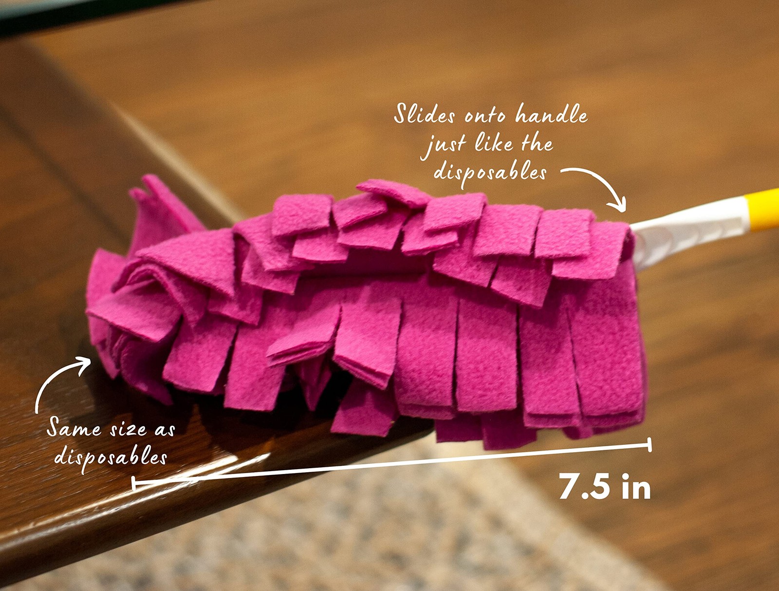 Fleece Refills for Swiffer Hand Duster – Reusable, Dry Duster – 5-Pack Rainbo…