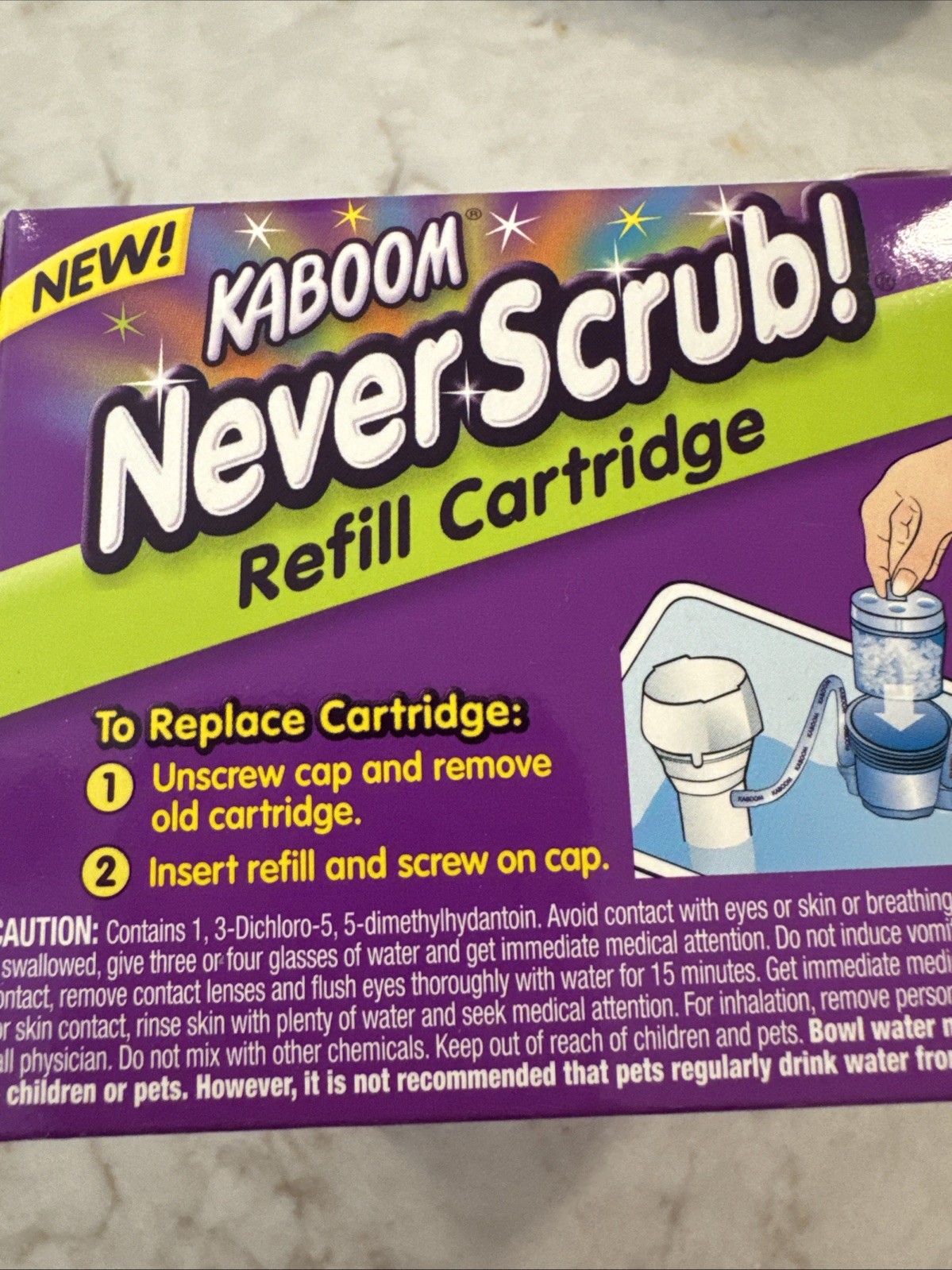 Kaboom Never Scrub Refill Drop In Cartridge 1.65 oz Discontinued Lot New in Box
