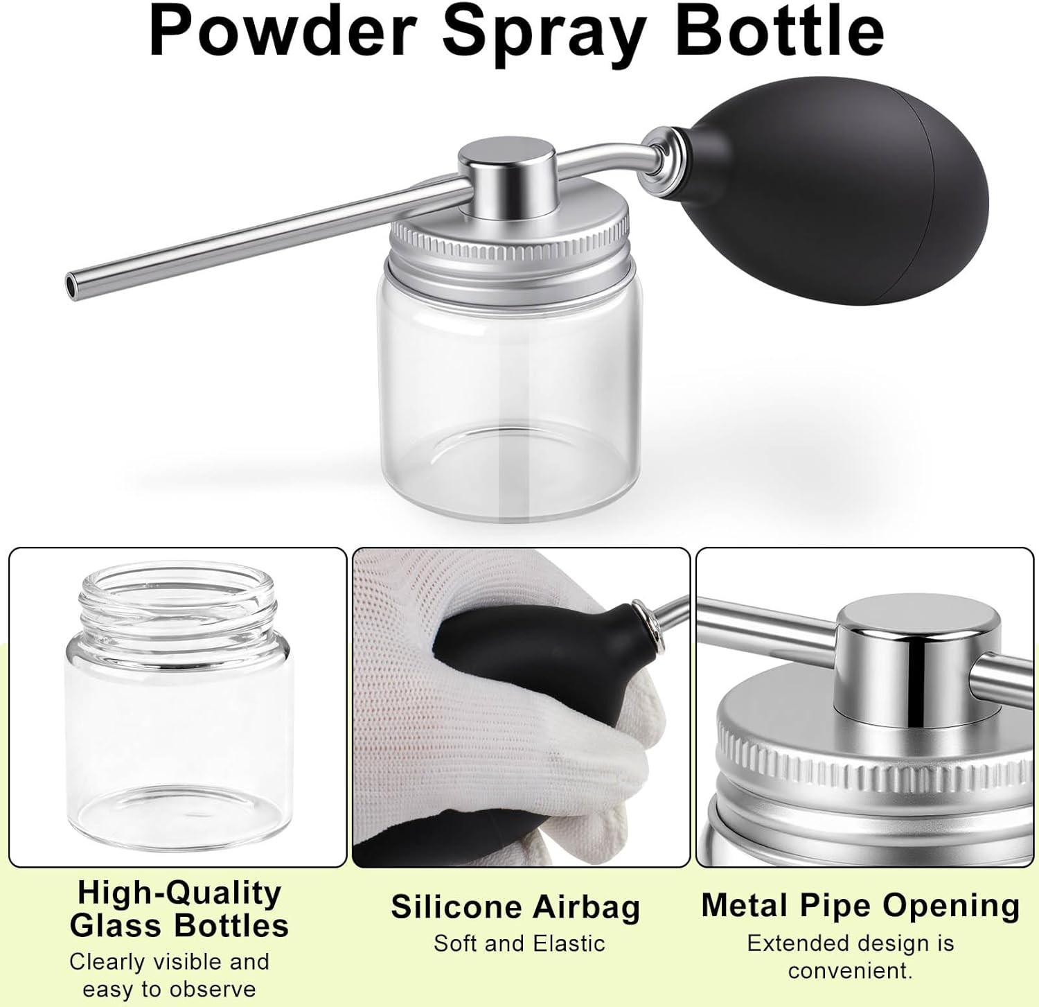 Multipurpose Powder Duster Applicator,Manual Spray Bottle,Powder Duster,powder