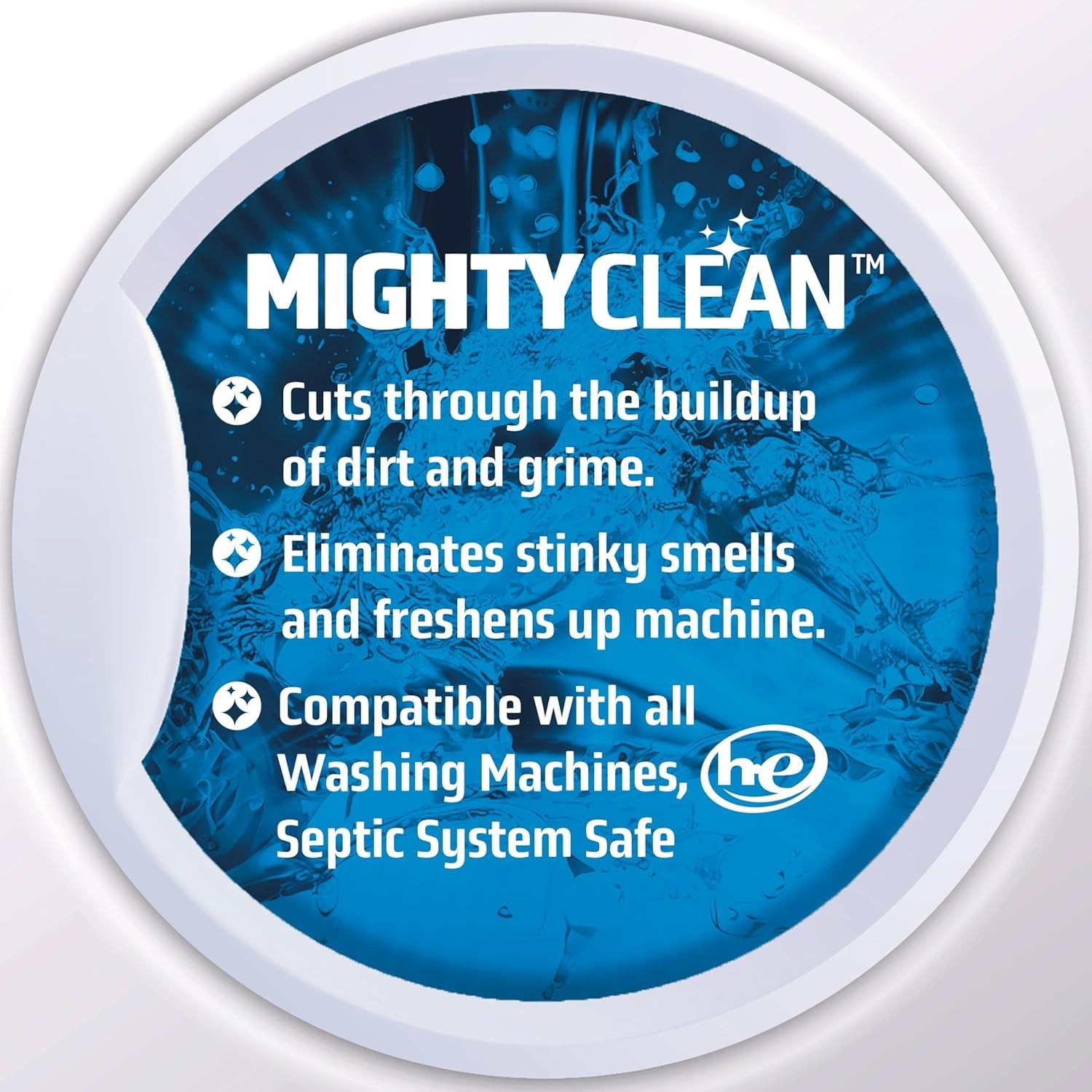 Deep Cleaning Washing Machine Tablets – 24 Count, Keeps Washers Fresh -Round