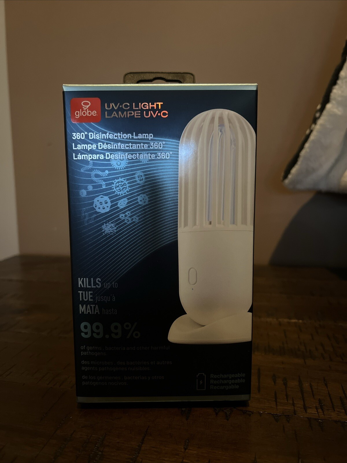 Globe UV-C Light  360 Degree Disinfectant Lamp NIB Bundle of 4