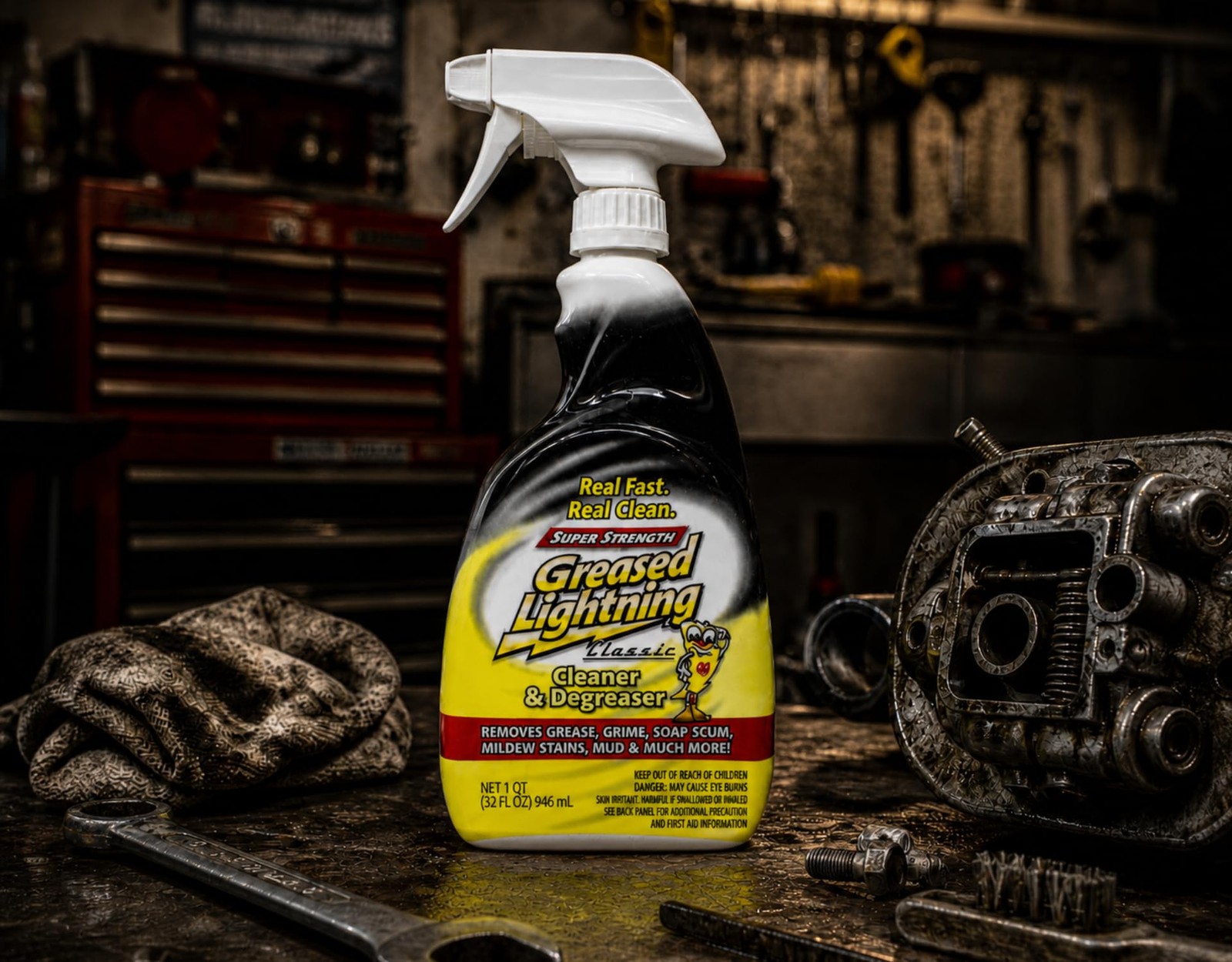 Super Strength Multi-Purpose Cleaner & Degreaser, 32 fl oz (4 Pack)