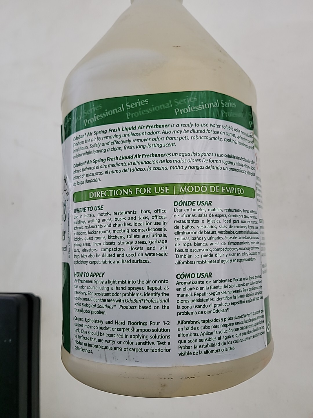 OdoBan 977462-G RTU Air Spring Fresh Liquid Air Freshener, 1 Gallon Bottle