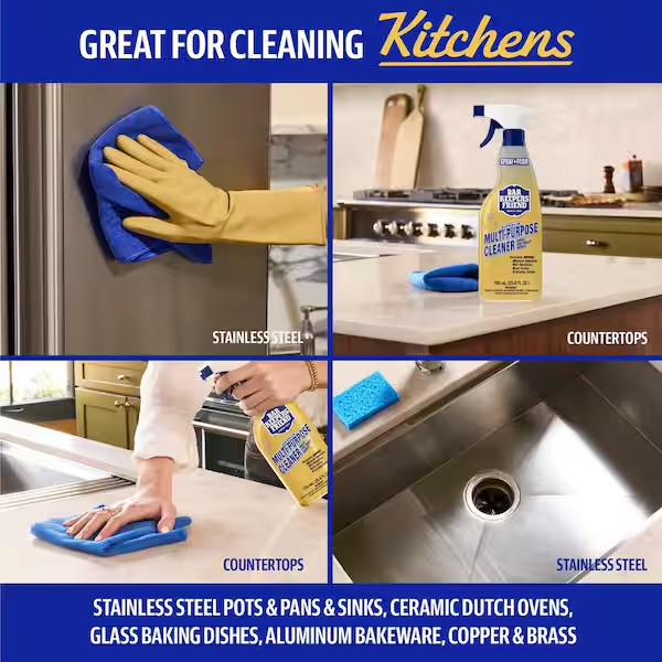 Bar Keepers Friend More Spray & Foam (25.4 oz. 3 Pack) Rust Grime Stains Remover