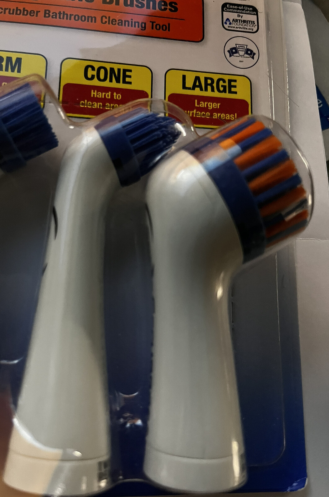 Sonic Scrubber Power Cleaner (Bathroom) Interchangeable Brush Heads Pack. NEW