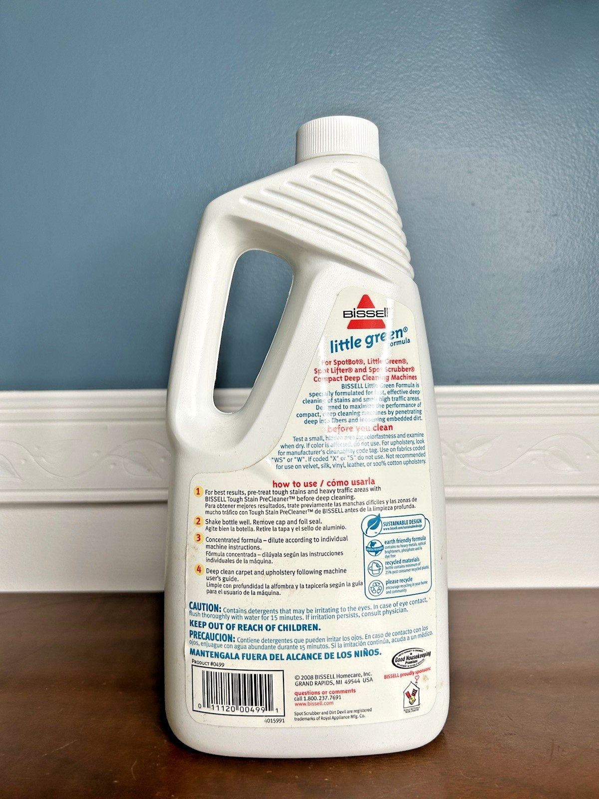 Bissell Little Green Formula Carpet Cleaner 32 oz Concentrate New Sealed 2008