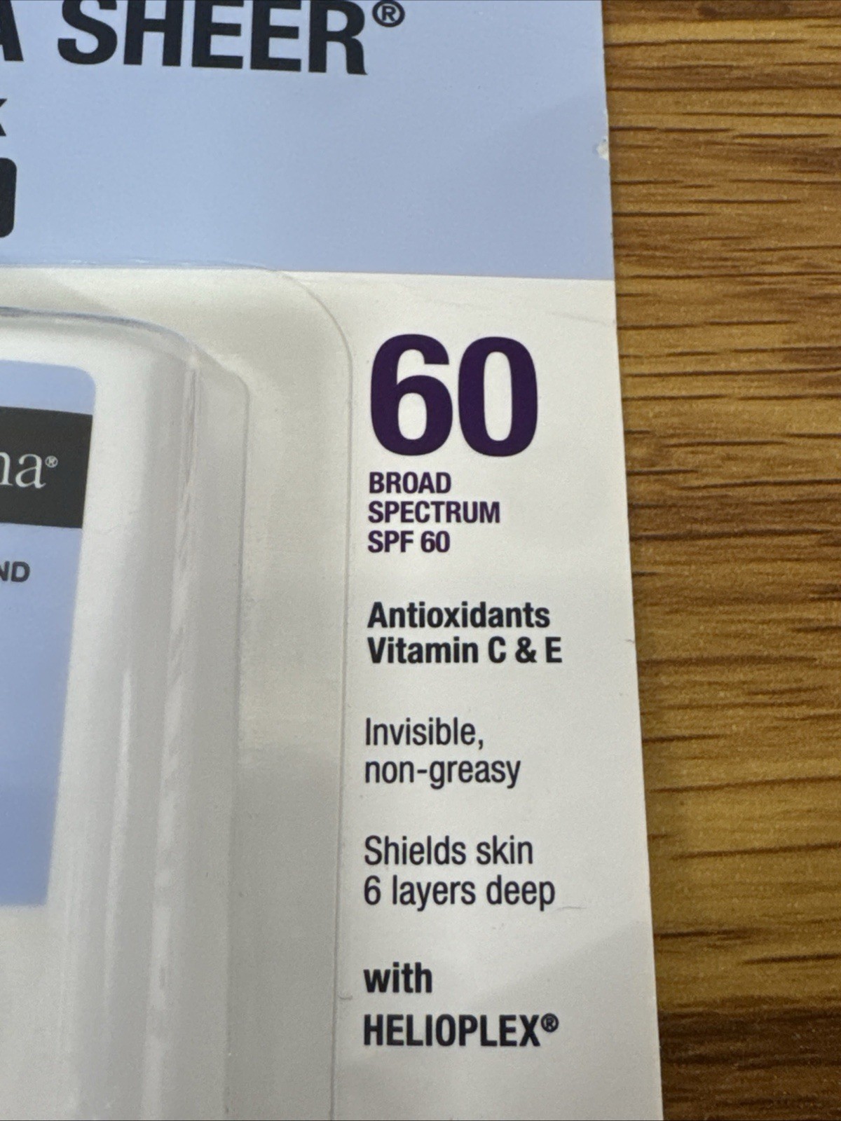New Neutrogena SPF 60 Ultra Sheer Face Sunscreen Stick Invisible Non-Greasy