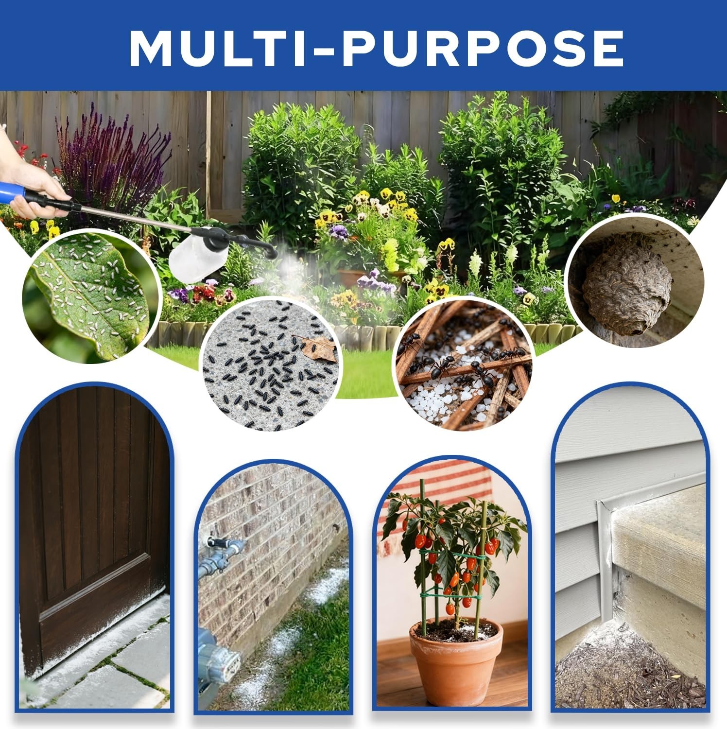 Diatomaceous Earth Powder Duster 250ml – Adjustable 17-50″ Sprayer, Ergonomic Ap