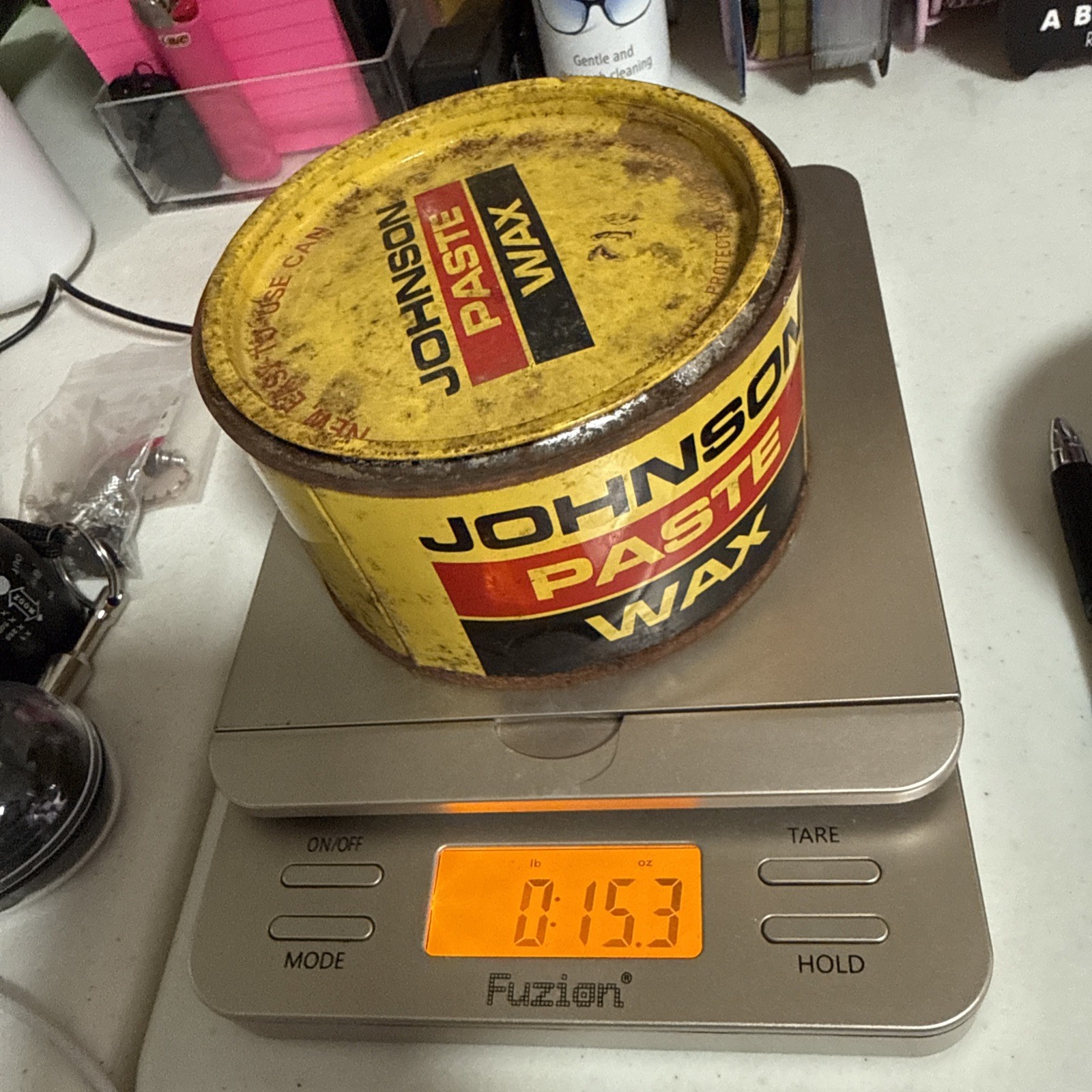 SC Johnson Paste Wax Cans Discontinued USA 40% Full