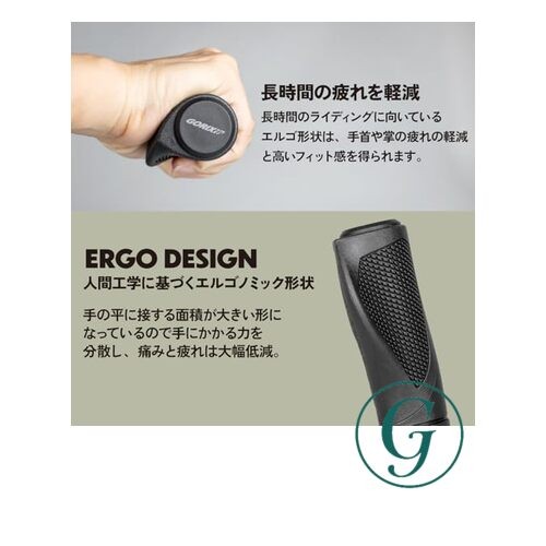 GORIX Bicycle Grips – Shock Absorbing Cycle Grips – Customizable Grip