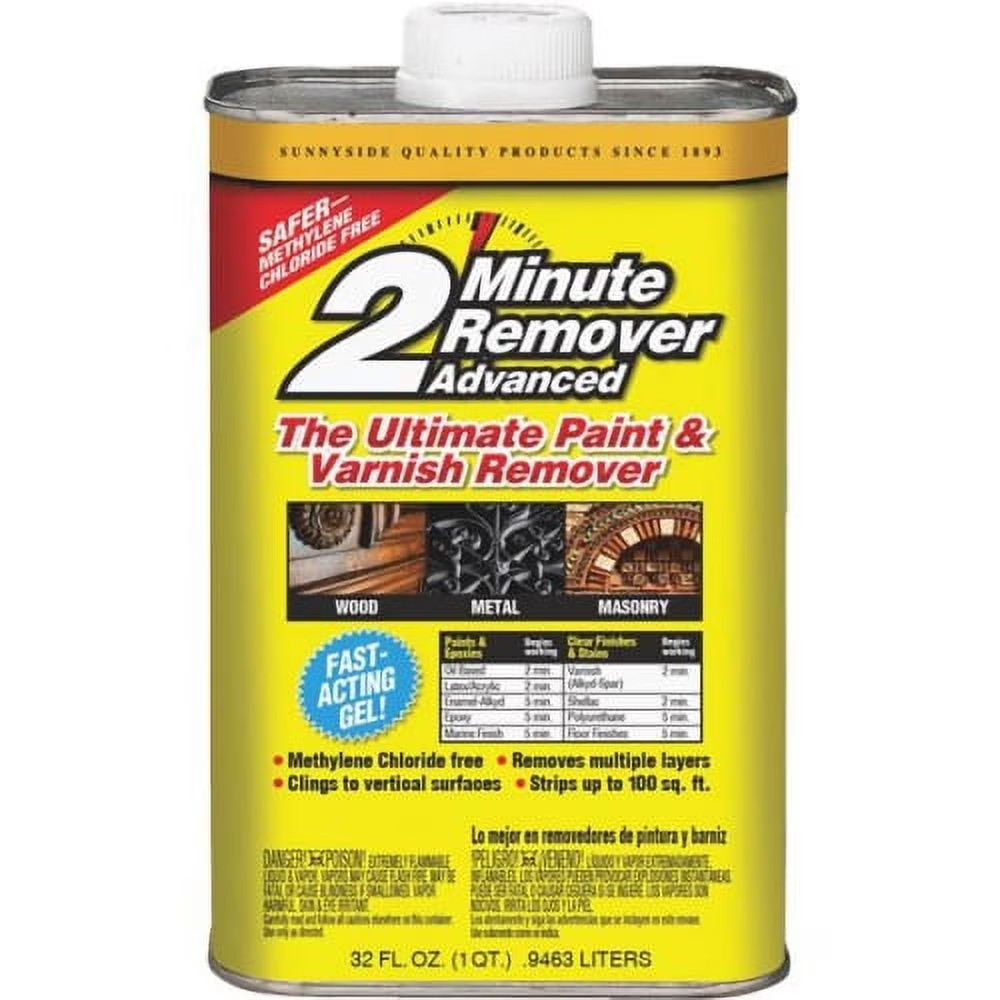 4 Pack 2 Minute Remover Advanced Paint & Varnish Remover, 32 Fl. Oz.
