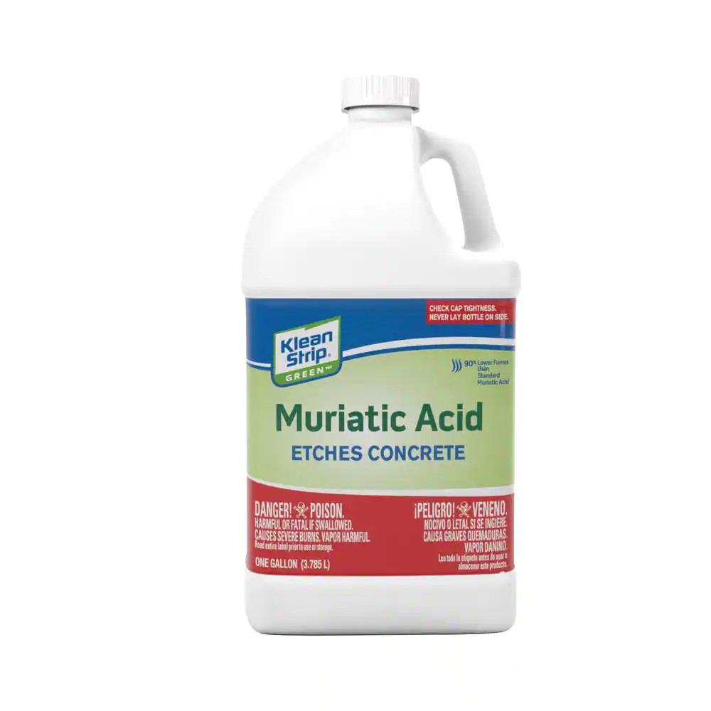 Green Muriatic Acid 4-Pack 1 G Clean Etch Brighten Concrete Masonry Mortar Brick