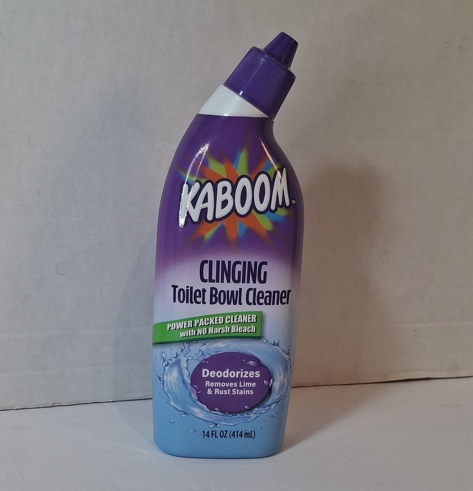 Kaboom Clinging Toilet Bowl Cleaner, Deodorizes, No Harsh Bleach, 14 fl oz