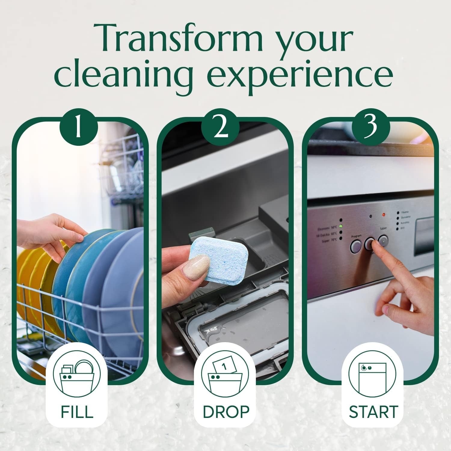 Cleaning Power in Every Pod – Eco-Friendly 32 Count Dishwasher Pods, Lemon Fresh