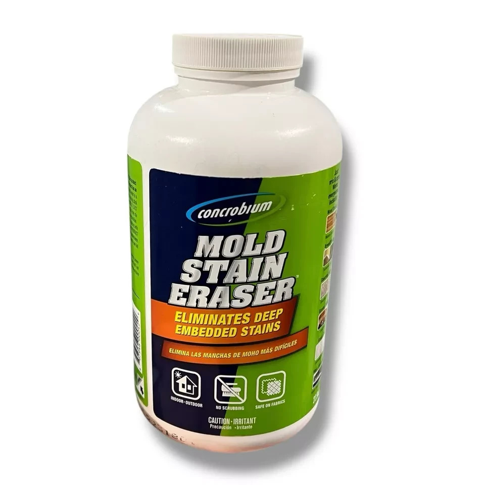 Concrobium Mold Stain Eraser 22.9 oz Eliminates Stains Powder New