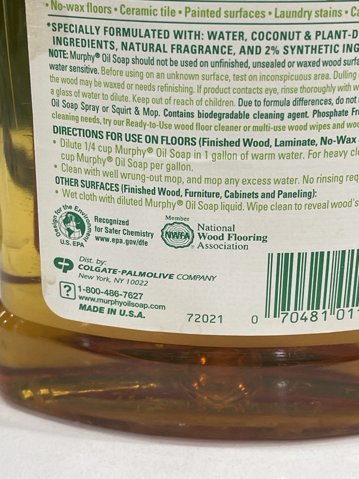 Murphy Original Oil Soap Wood Cleaner, 32 fl oz NEW/Full