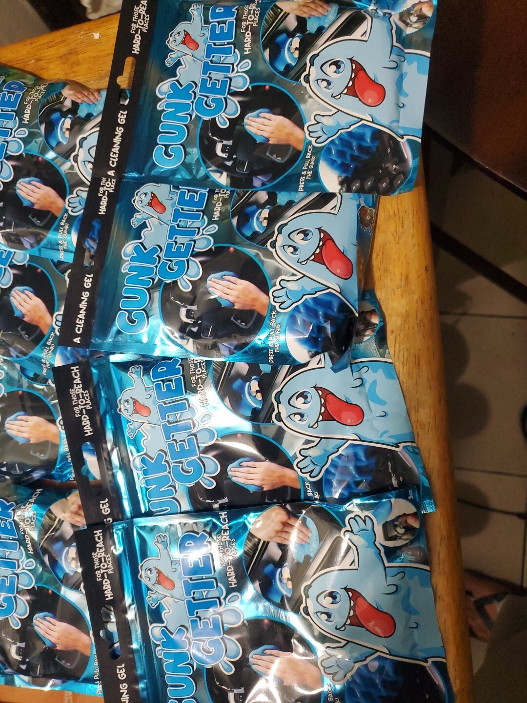 Gunk Getter for Cleaning Gel for Those Hard to Reach Places. NEW LOT of 8