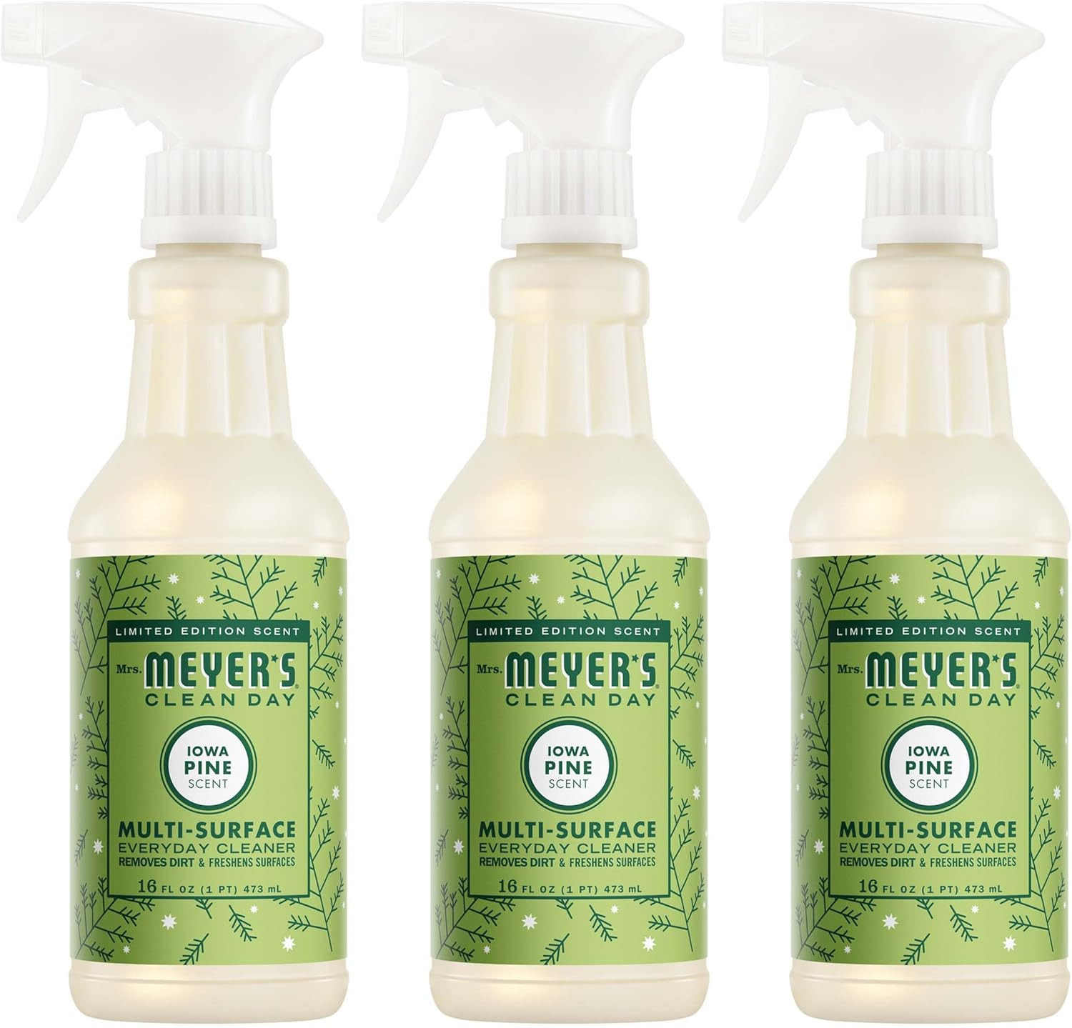 CLEAN DAY Multi-Surface Cleaner Spray, Cruelty Free Formula, Iowa Pine, 16 fl. O