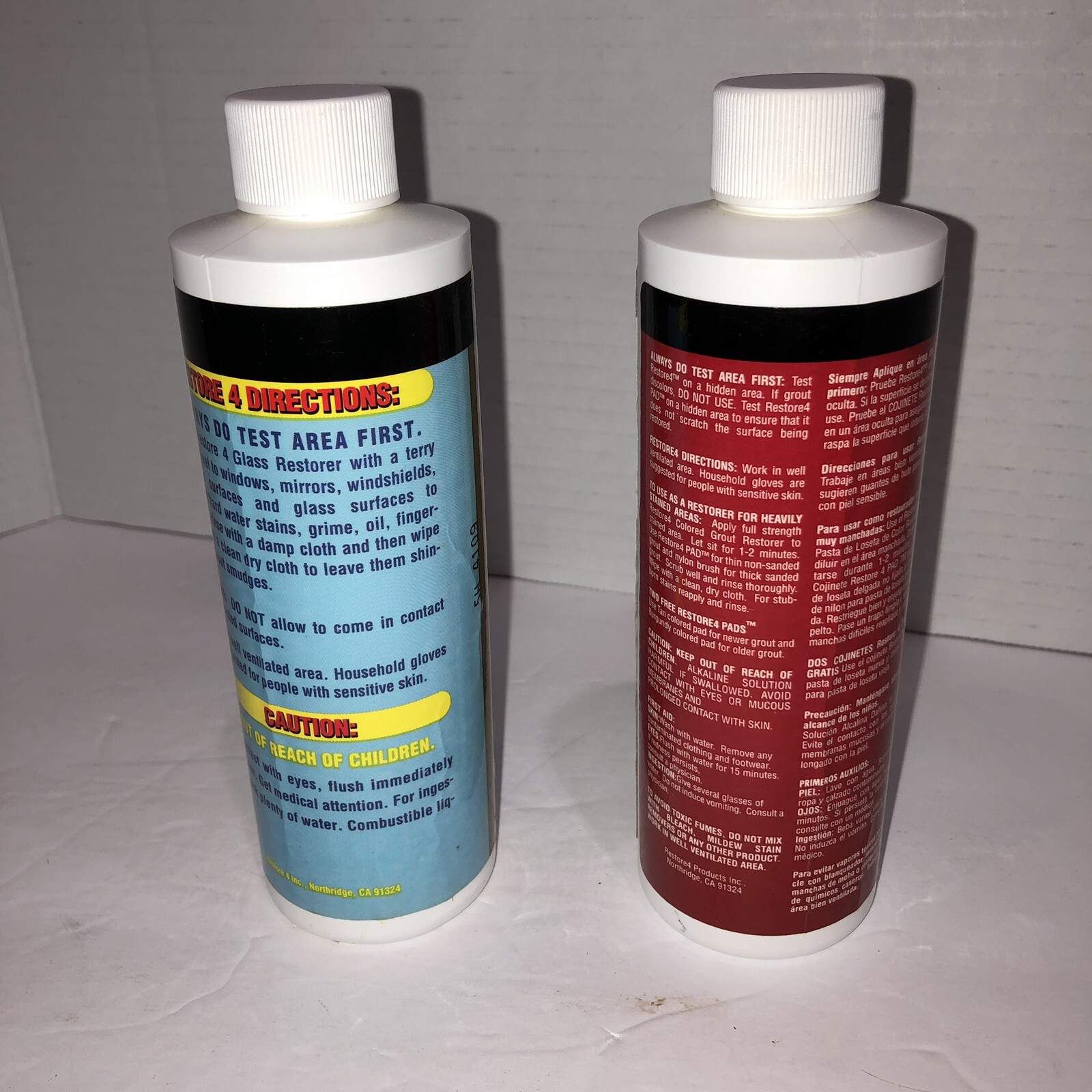 Lot Of 5 Restore 4 Professional Wood Grout Carpet Glass Porcelain Fiberglass