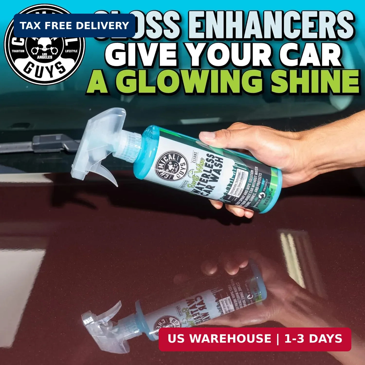 Chemical Guys, Swift Wipe Waterless Car Wash Spray, High Lubrication, 16 oz | Sp