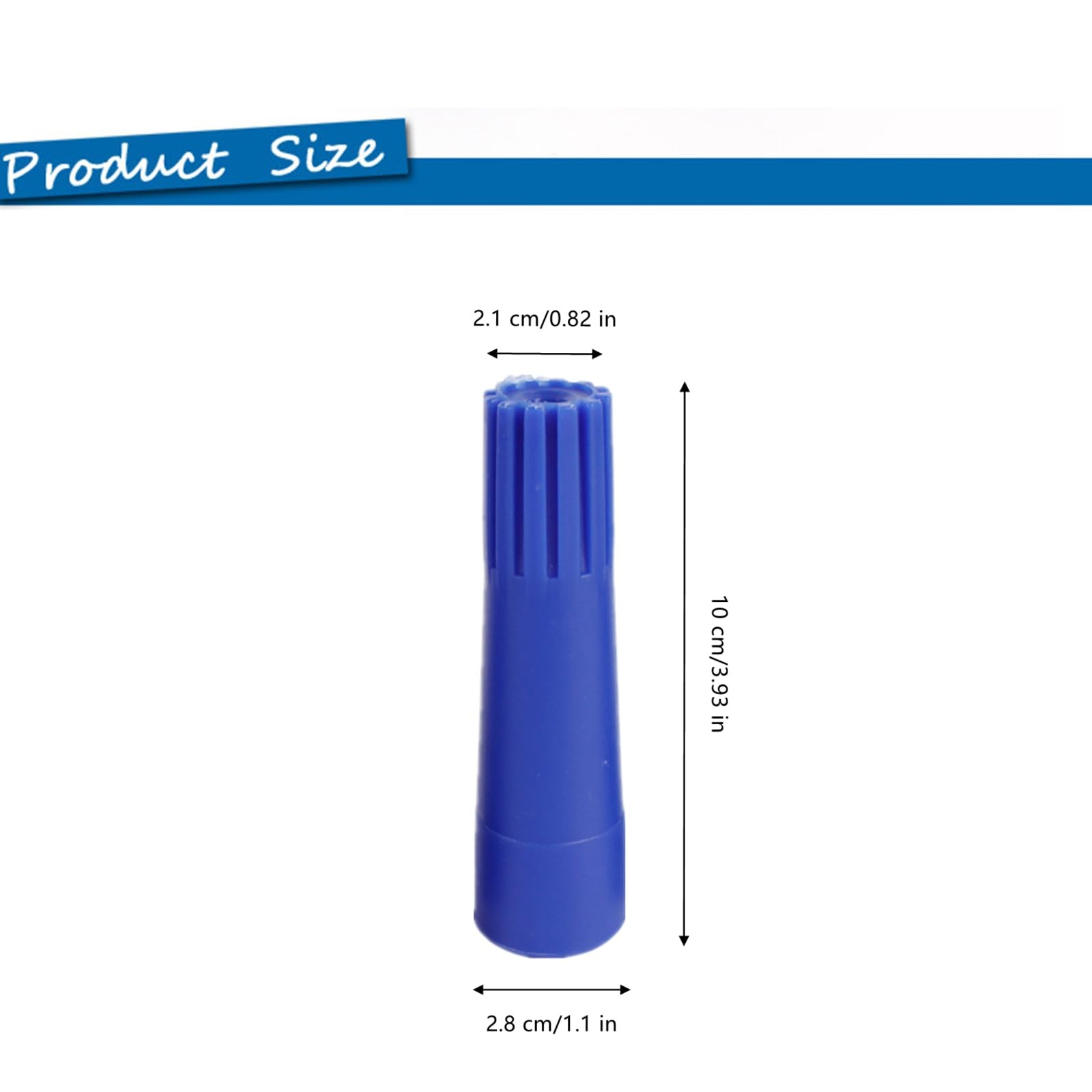 3 Pcs Blue Squeegee Adapter – Converts Threaded Tip to Standard Friction Tape…