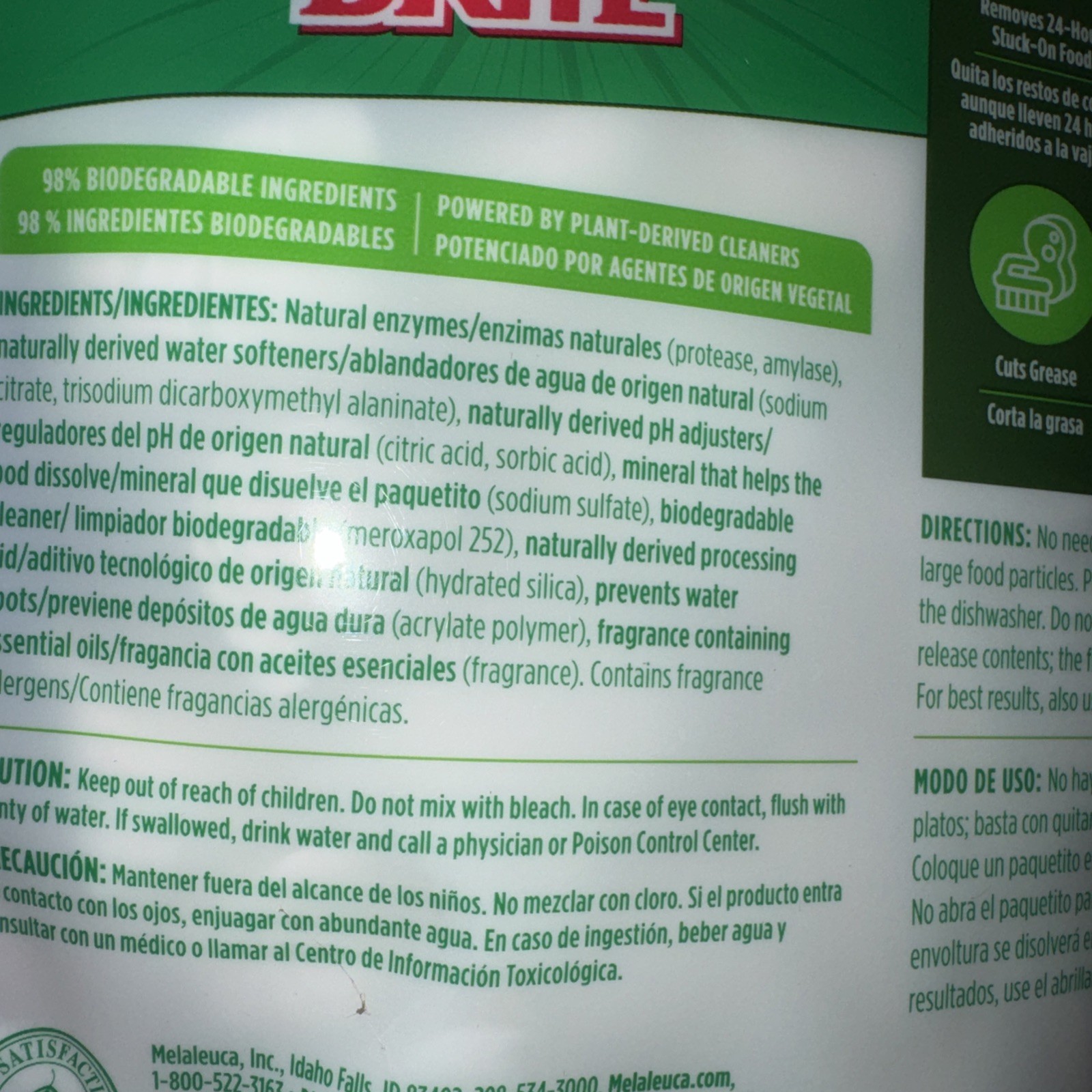 Diamond Brite Dishwasher Detergent Packs TWO NEW BAGS