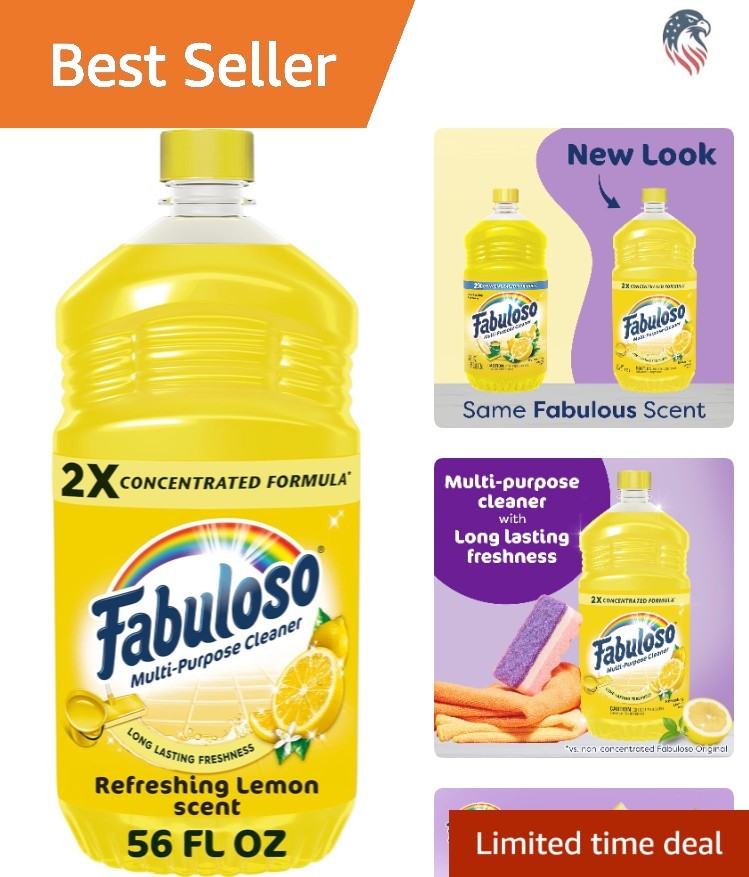 Multi-Purpose Cleaner Compatible With Most Surfaces 56oz Lemon Scent