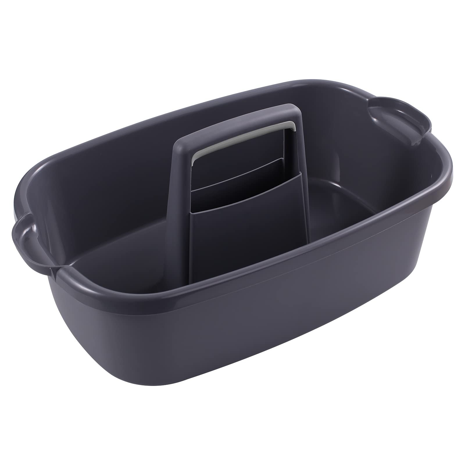 2-Pack Large Gray Cleaning Caddy for Cleaning Supplies with Handle – Portable Pl