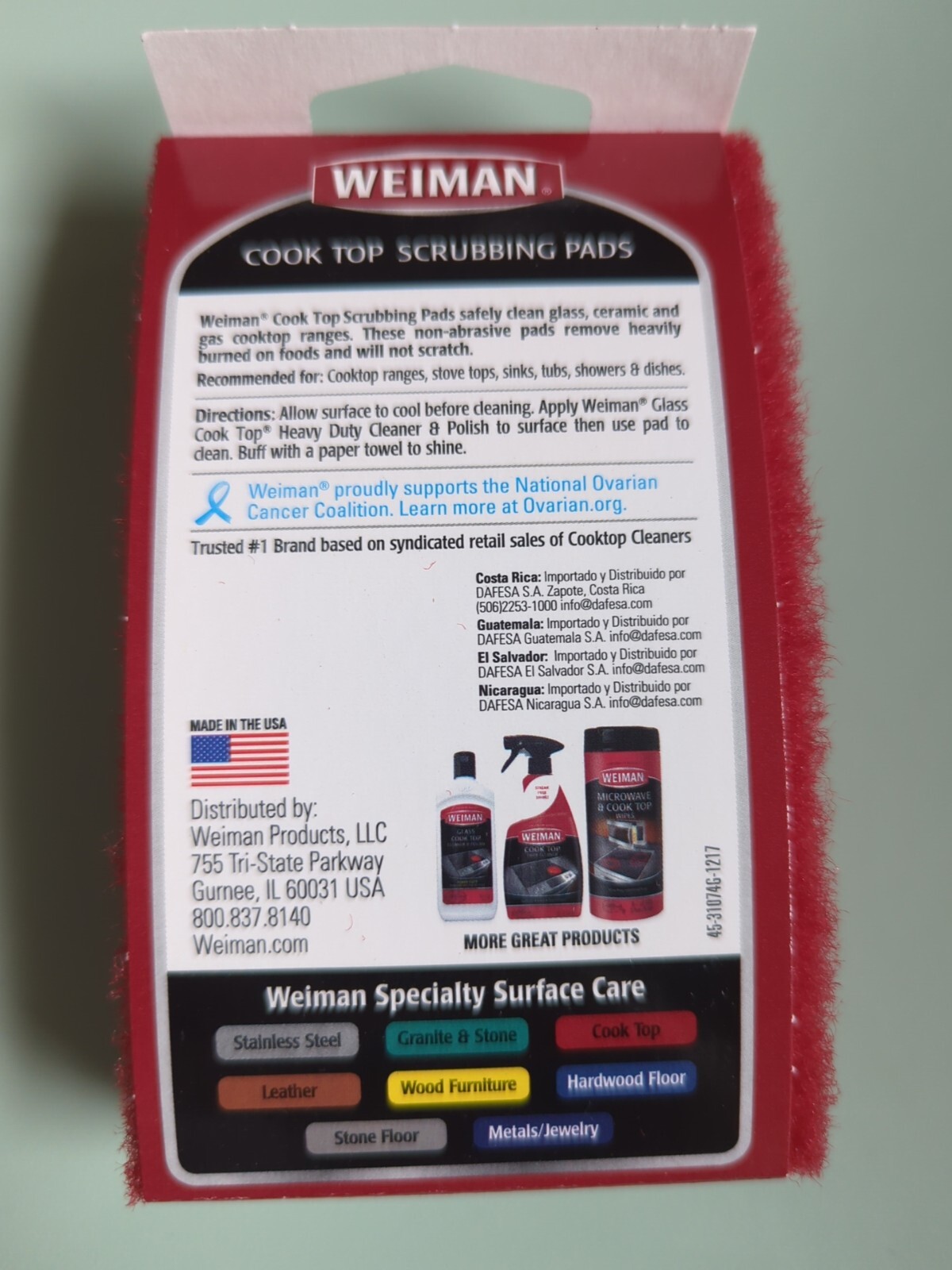3pack Weiman Cook Top Scrubbing Pads Non-Scratch