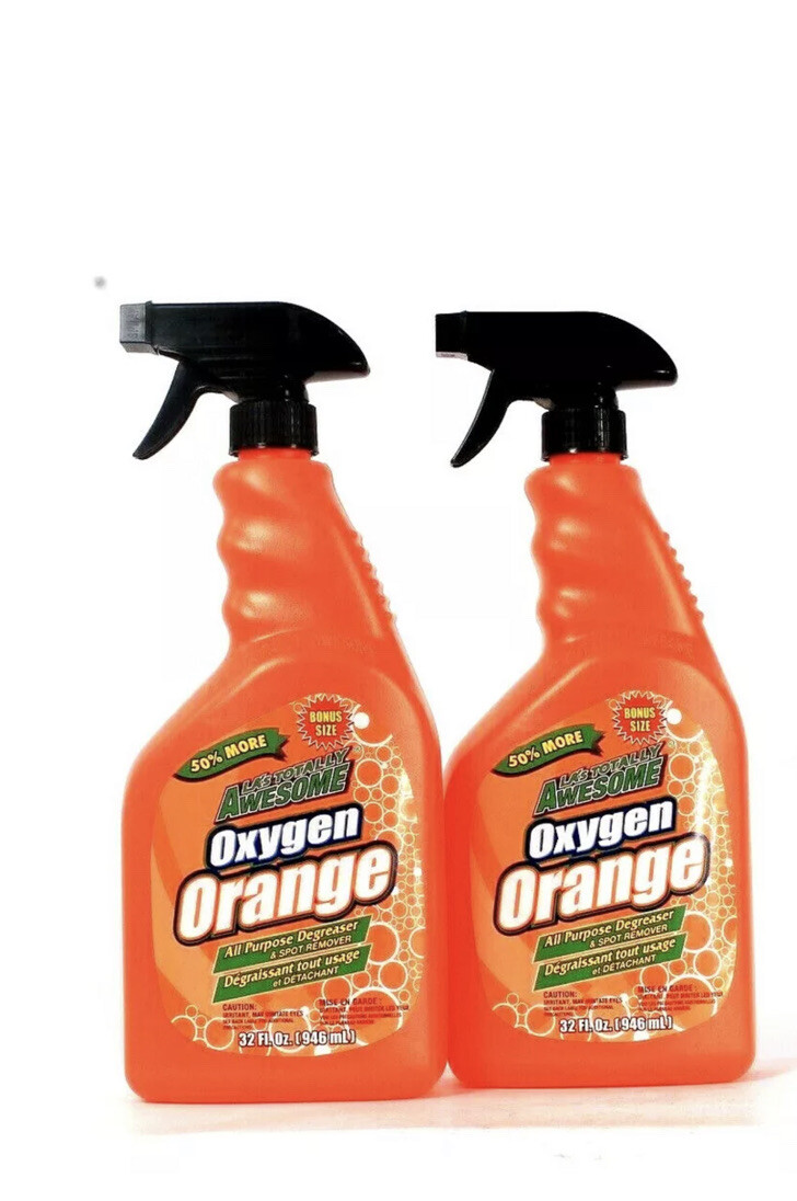 (2-Pck) LA’s Totally Awesome Oxygen Orange Degreaser 32oz each Bottle Spray