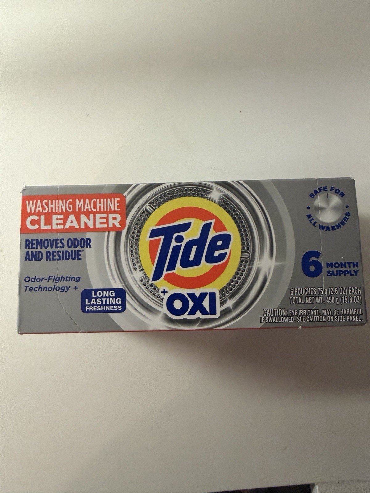 Tide Washing Machine Cleaner with Oxi Powder, Odor Eliminator;Clean Residue6pack