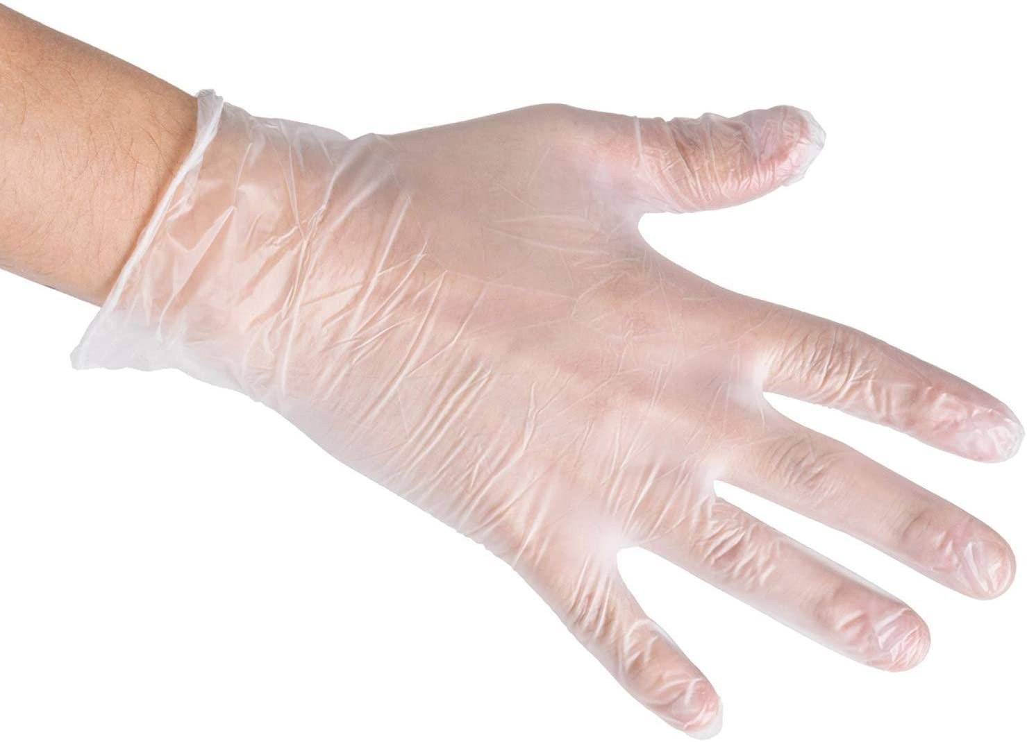 200 Disposable Viny Gloves, Non-Sterile, Powedered, Easy Slip On/Off, Smooth…
