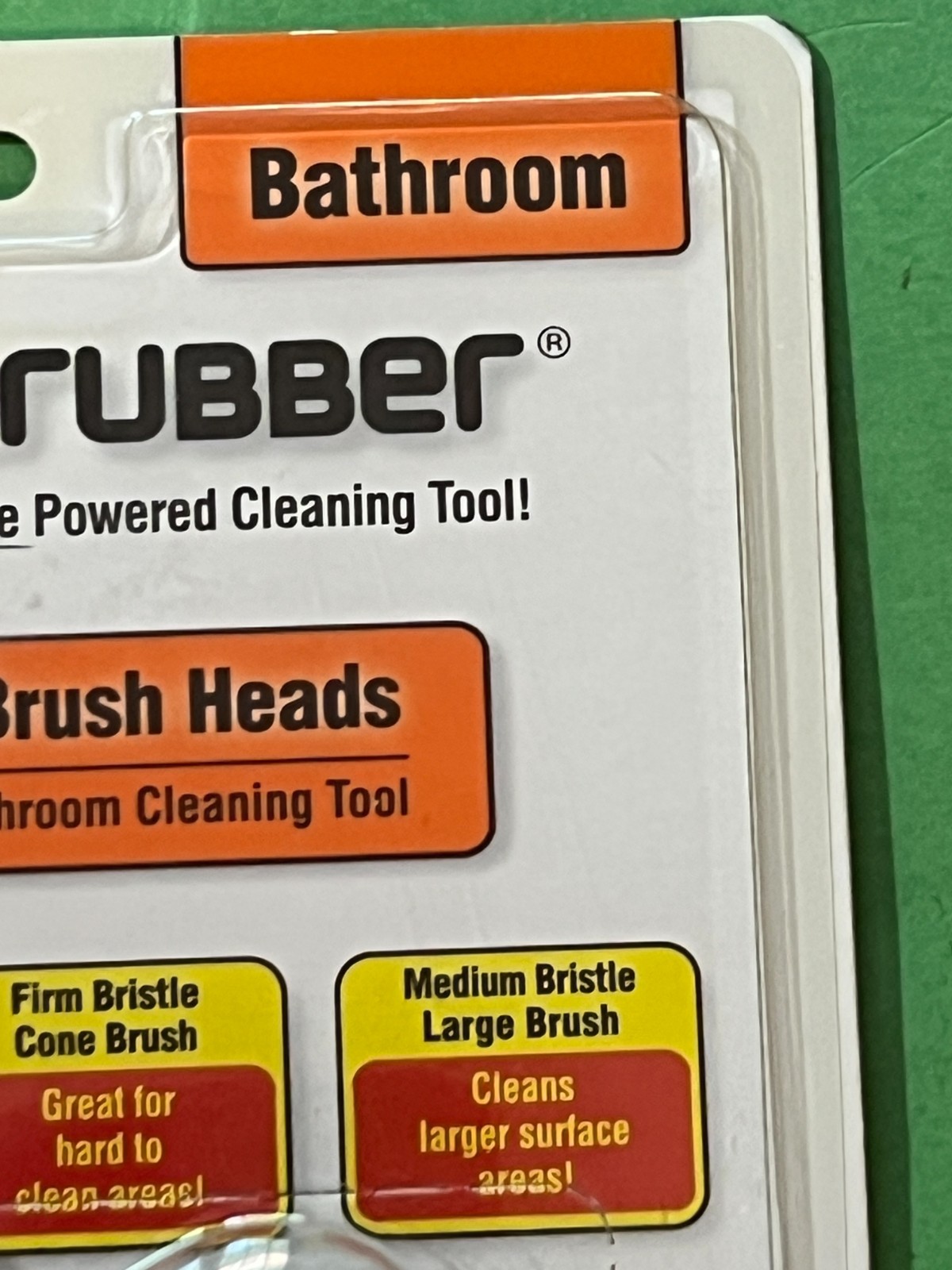 NEW! SonicScrubber Bathroom Cleaning 4 Interchangeable Brush Heads Tools Power