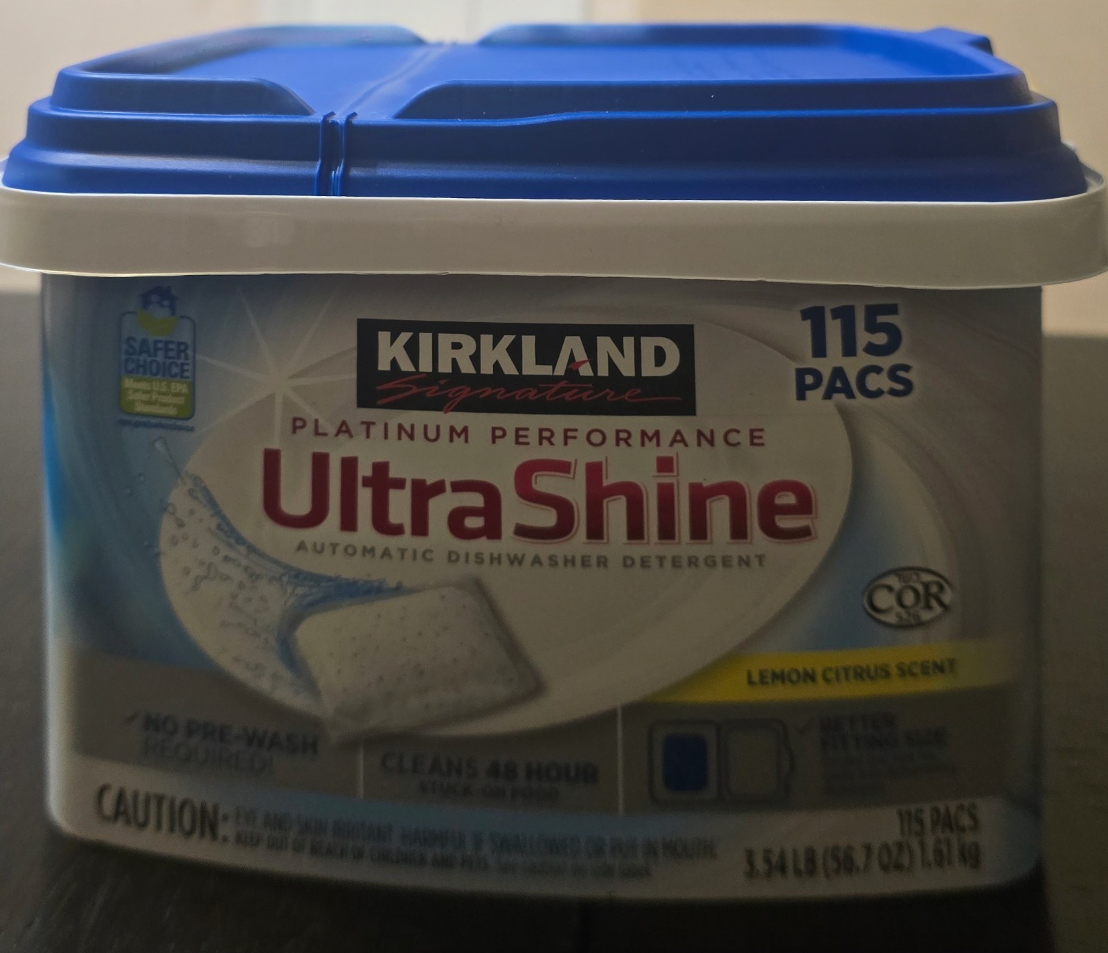 Kirkland Signature Platinum Performance UltraShine Dishwasher Detergent 115Count