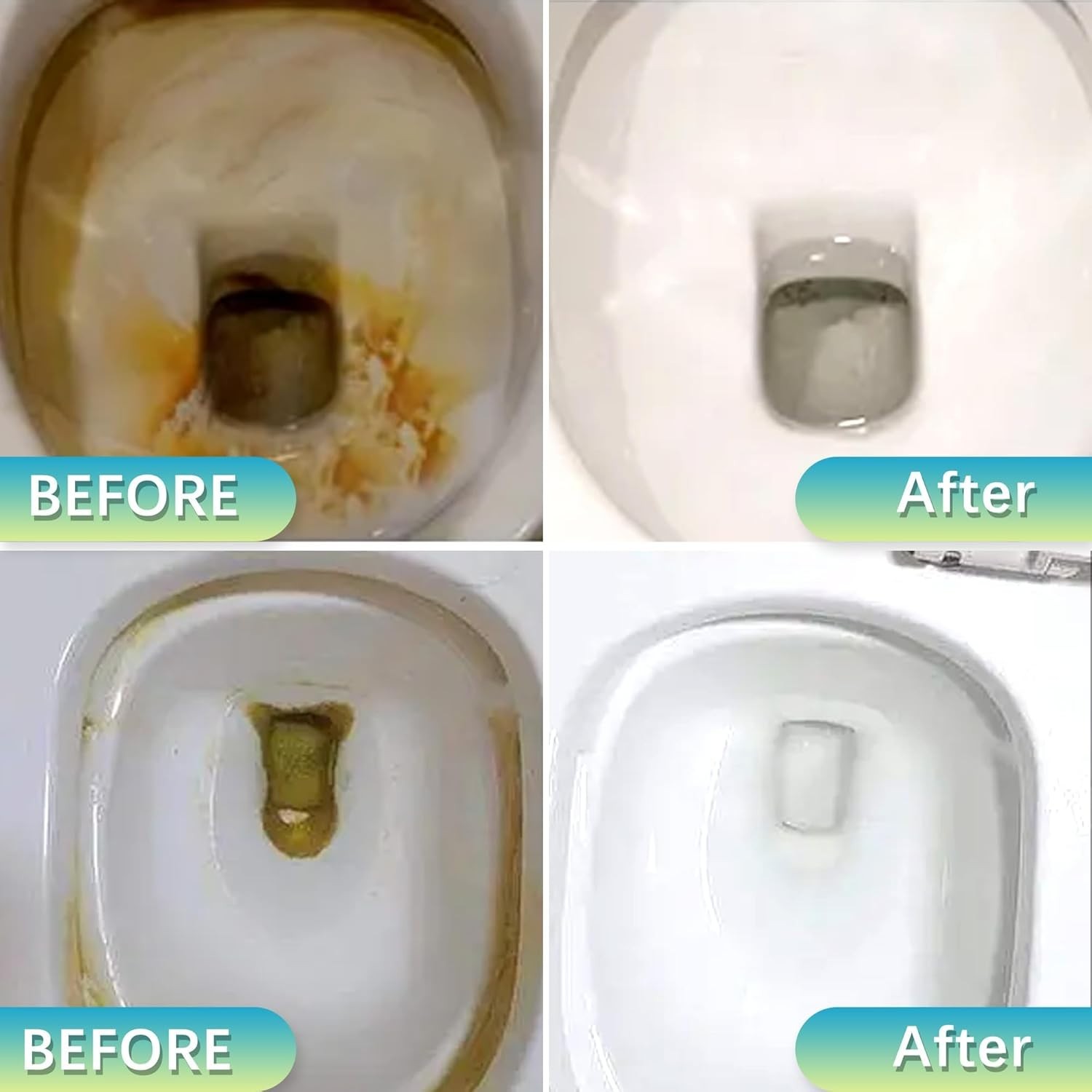 2-Pack Pumice Stone Toilet Cleaning Solution for Tough Stains & Calcium Buildup