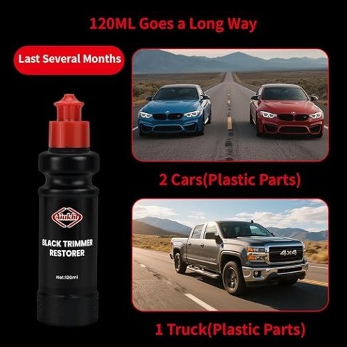 Revive Faded Plastic, Rubber Vinyl Ultimate Solution for Car Trim Size: 2.Pack