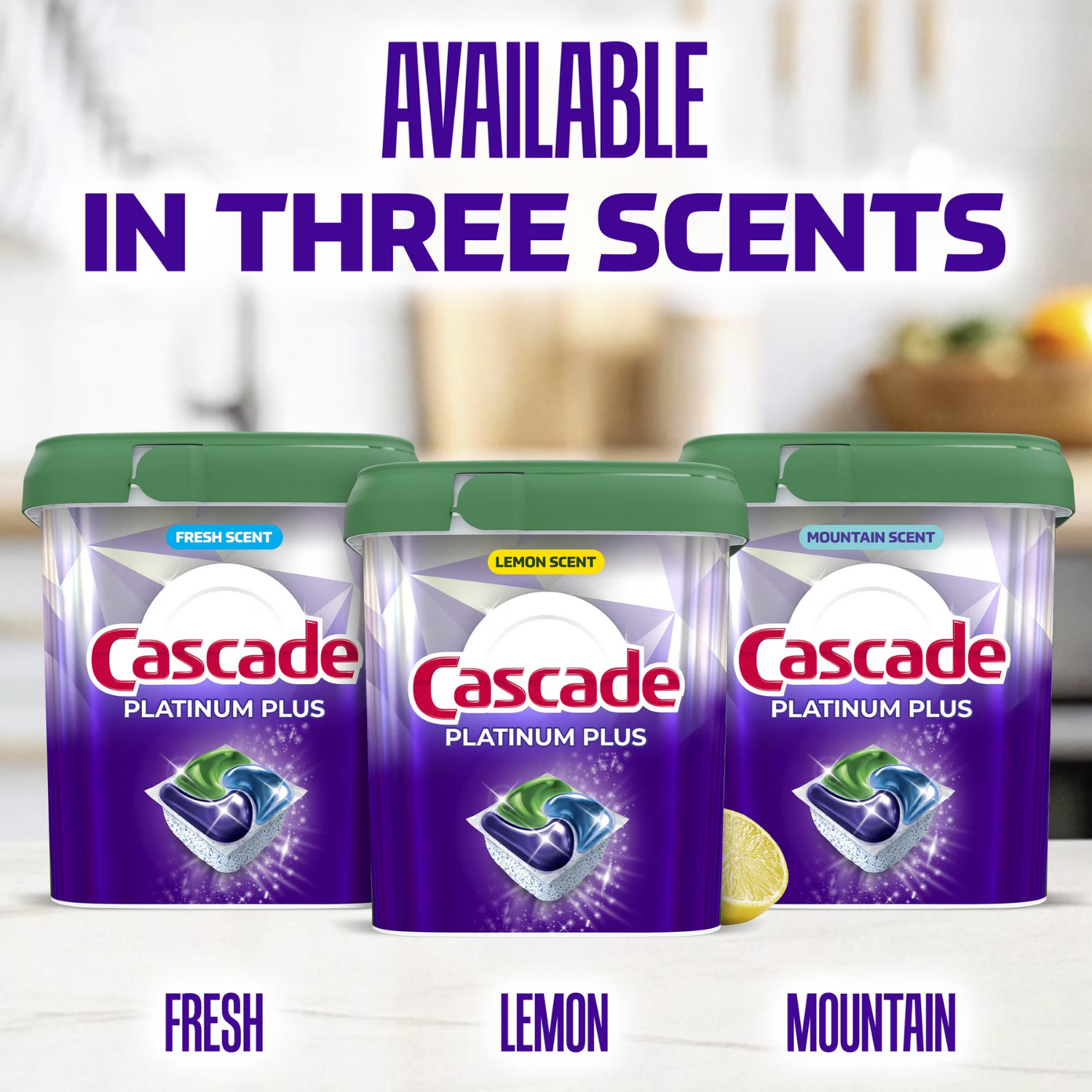 Cascade Platinum Plus 47 Count Dishwasher Pods Action Pacs Fresh Cleaning