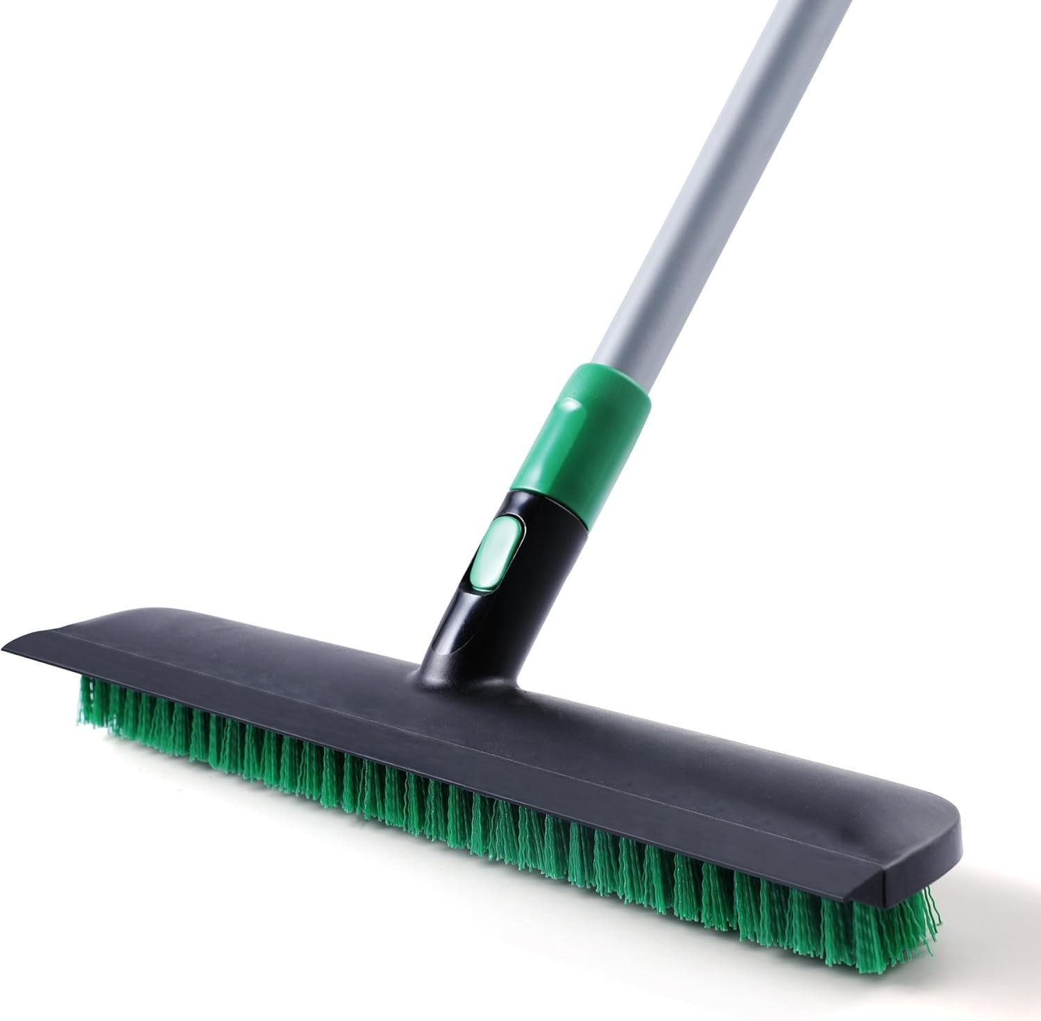 X-Large Floor Scrub Brush, 2 in 1 Scrape Brushes with Rubber Squeegee | 55.3″…