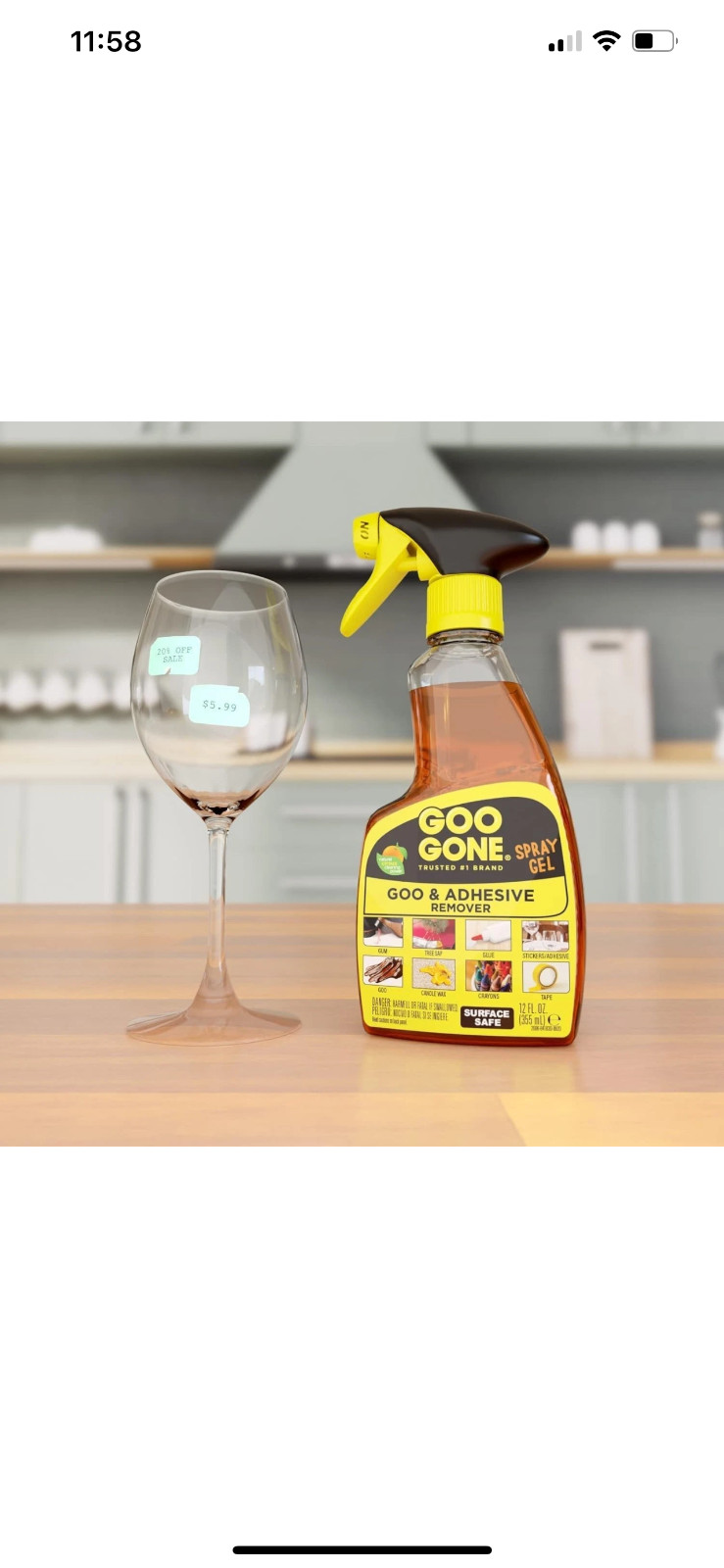 Goo Gone Original Spray Gel – 12 fl. oz