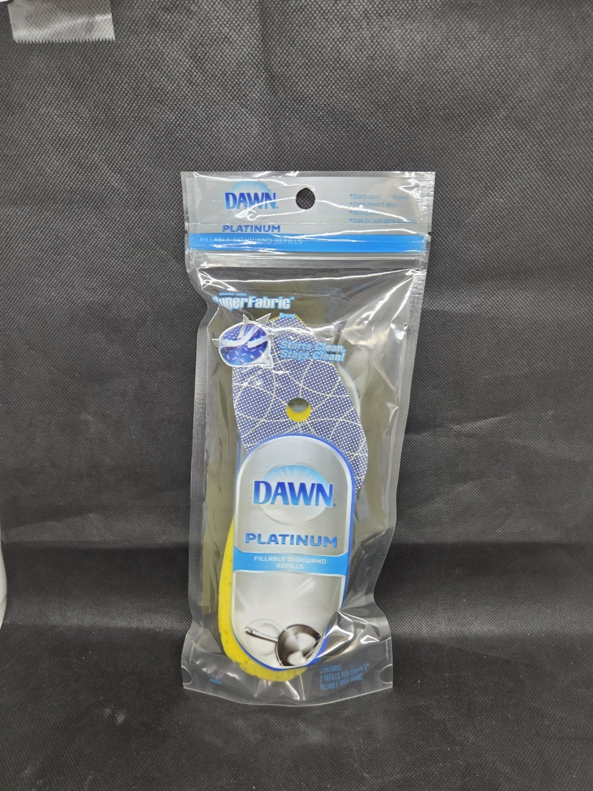 Dawn Platinum Dishwand Super Fabric Heavy Duty Refill Sponge 2ct Factory Seal