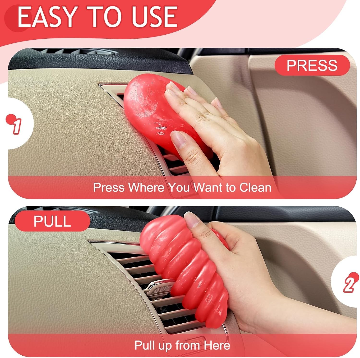 Car Cleaning Gel Car Cleaning Putty Car Putty Car Interior Cleaner Car Slime …