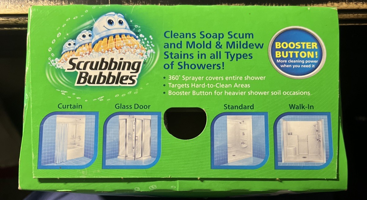 NIOB Scrubbing Bubbles Automatic Shower Surface Cleaner + Liquid 34 Fl oz 2011