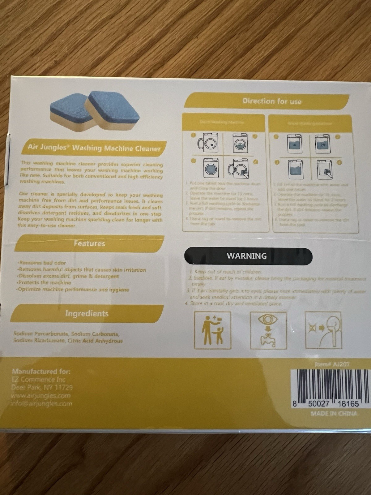 48ct Washing Machine Deep Clean Lemon Scented Tablets / New 2 Packs of 24 = 48ct