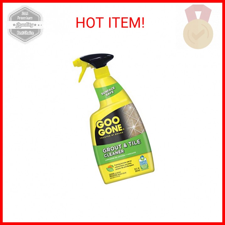 Goo Gone Grout & Tile Cleaner – 28 Ounce – Removes Tough Stains Dirt Caused By M